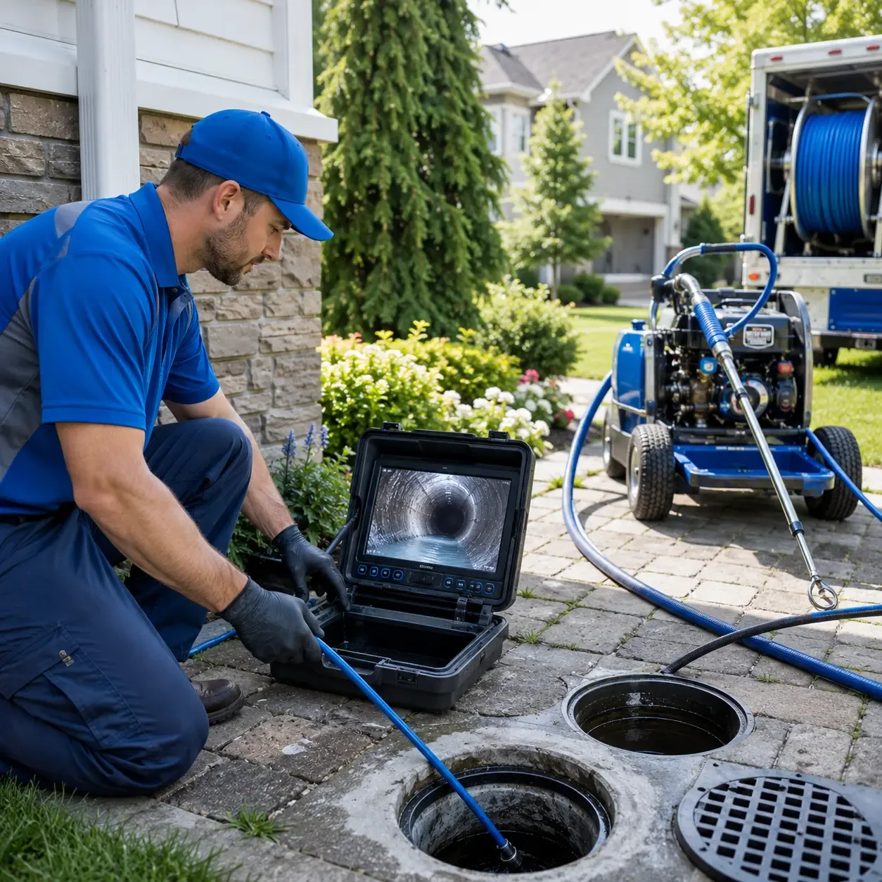 Outdoor drain cleaning professionals serving New Glarus, WI