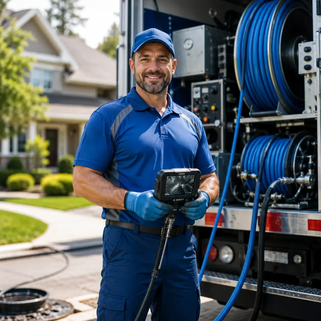 Local outdoor drain cleaning specialists in New Glarus, WI